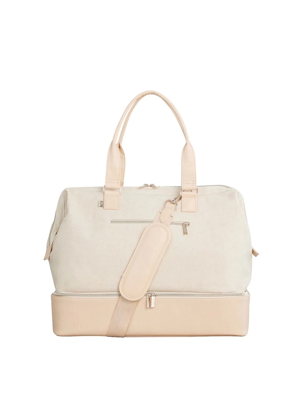 BEIS Beige The Convertible Weekender Bag Travel Duffle Duffel Large